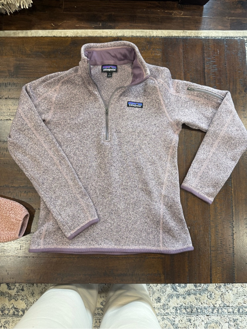 Patagonia Lavender Heathered Half-Zip Pullover